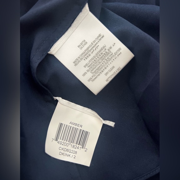 BCBG Max Azria Navy silk maxi size 2 - Picture 7 of 7